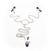 Lady's Breast Nipple Stimulating 3 Point Small Clips With Connect Chain  New
