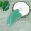 Hot Massage Tool Guasha Board Natural Green Jade Scraping Plate Scraper Stone Massager Thin Slimming Face V-line Beauty