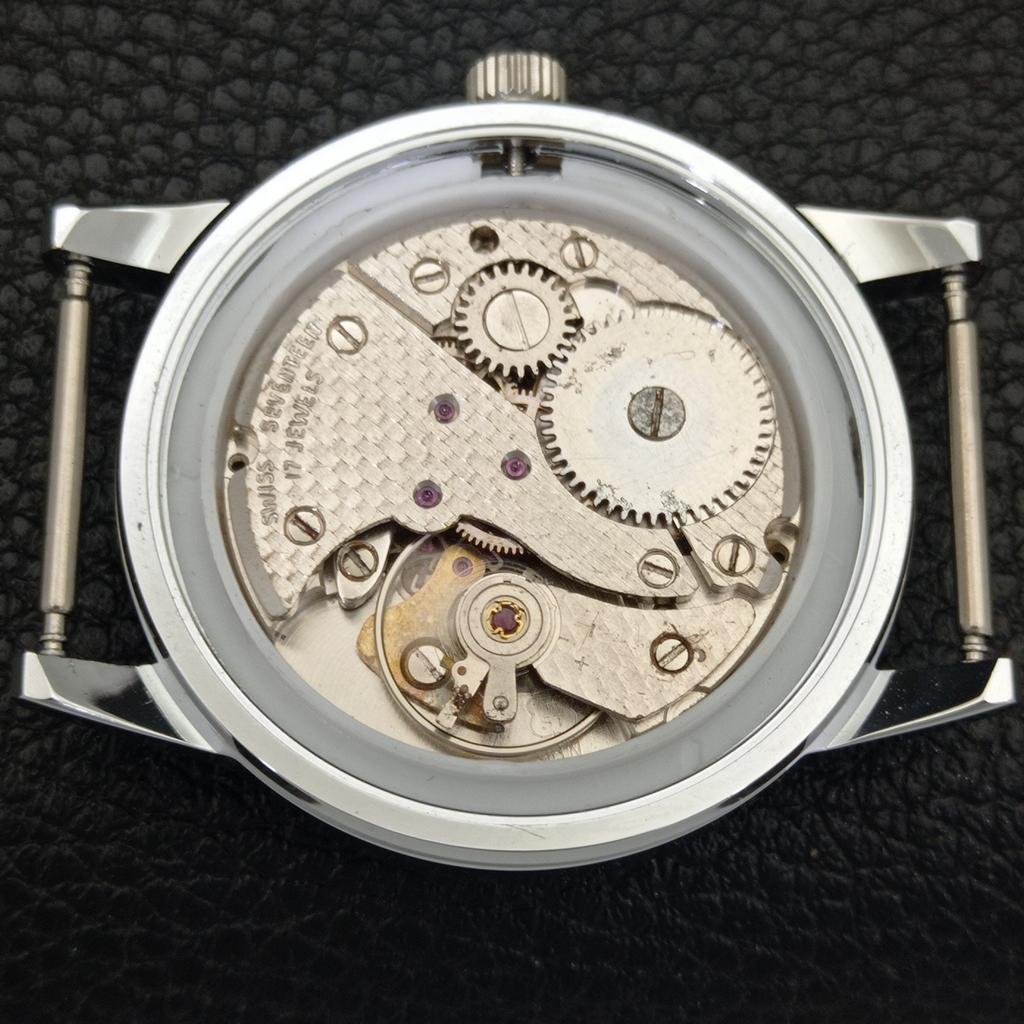 ВИНТАЖНЫЕ МУЖСКИЕ ЧАСЫ MONTINE, ОТРЕСТАВРИРОВАННЫЕ, С РУЧНЫМ ПОДЗАВОДОМ, ШВЕЙЦАРСКИЕ, С СЕРЕБРЯНЫМ ЦИФЕРБЛАТОМ a441561-5