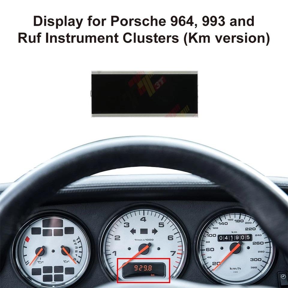 Дисплей для приборных панелей Porsche 964, 993 и Ruf (Версия км)