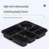 Handunyou Disposable 7-Compartment Takeout Food Containers with Bowls (60 Sets)