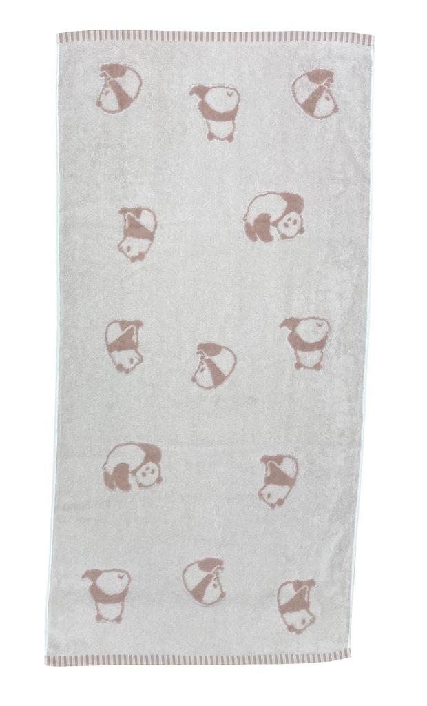 Imabari Towel Bath 1 Panda Cute animal Made in Perfect for nursery or nap Towel, piece, pattern, Pink, print, 60x120cm, Absorbent, Fluffy, Japan,