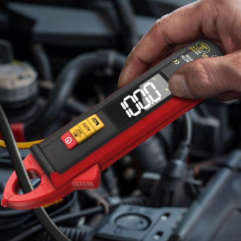 Clamp Meter Digital Multimeter 0-610V 100A Voltages Current Resistance 6000 Counts Current Ammeter Tester