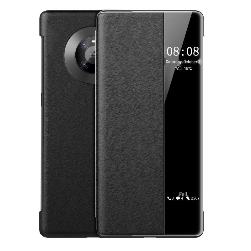 Кожаный чехол-книжка Stiger Smart Window для серии Huawei Mate Pro