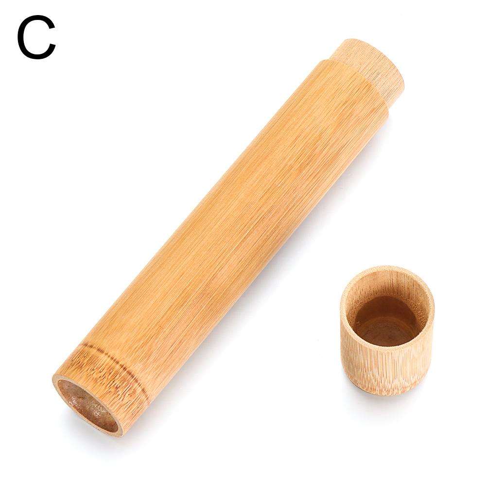 Beauty &Health Eco Friendly Travel Accessories Toothbrush Case Wooden Tools Portable Bamboo Tube