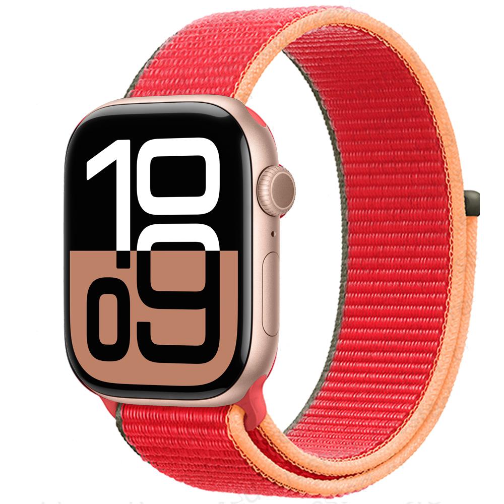 Нейлоновый ремешок-петля Для ремешков Apple Watch 46мм 44мм 40мм 41мм 45мм 42мм Оригинальный ремешок браслет iWatch Серии 11 10 SE 9 8 Ultra 3