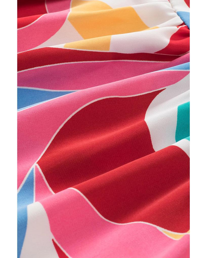 Azura Exchange Топ с квадратным вырезом и абстрактным принтом