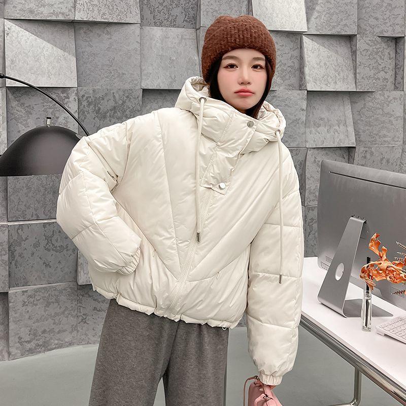 Korean Style Winter Short Padded Coat Women Loose Thickened Trendy Jacket