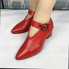 New Style Short Tube Red Women's Boots Casual Fashion Boots Autumn Leather Platform Women's Shoes Fashion Party Shoes