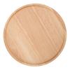Round Pizza Tray Thick and Sturdy Rubber Wood Fruit Cutting Board for Kitchen Baking Tools