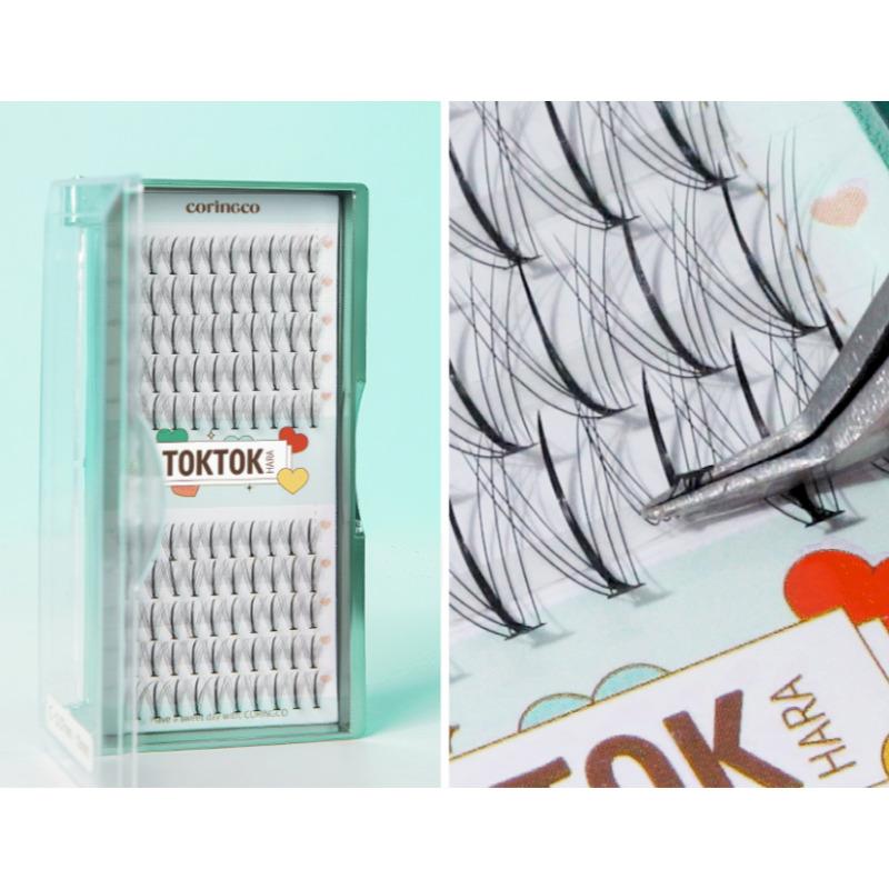 Corinco Ток Ток Хара Двойные Накладные Ресницы Черные 9мм