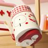 Stainless Steel Cartoon Insulated Cup 420ml Straw Thermal Flask Cute Travel Coffee Mug