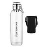 Glass Water Bottle Transparent Leakproof Drinkware Tea Juice Cup Outdoor Water Bottle Portable with Sealing Ring And Heat-Insulated Cover