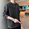 2024 Autumn Boyfriend New Spliced Pullovers O-Neck Embroidery Fashion Solid Color Loose Casual Versatile Long Sleeve Sweatshirts