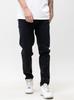 Men's Black Jigga Wear Mini Embroidered Logo Jeans 38