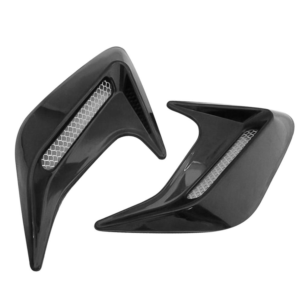 2Pcs Car Side Air Vent Modification Ventilation Grille Cover Side Air Intake Cover Hood Decoration Car Modification