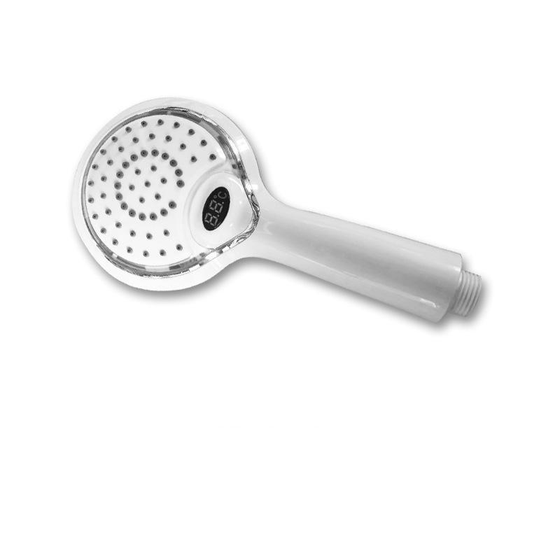LED Shower Shower Head Digital Display 3 Colors Temperature Controlled Discoloration Water Powered Bathroom Hardware Accessories