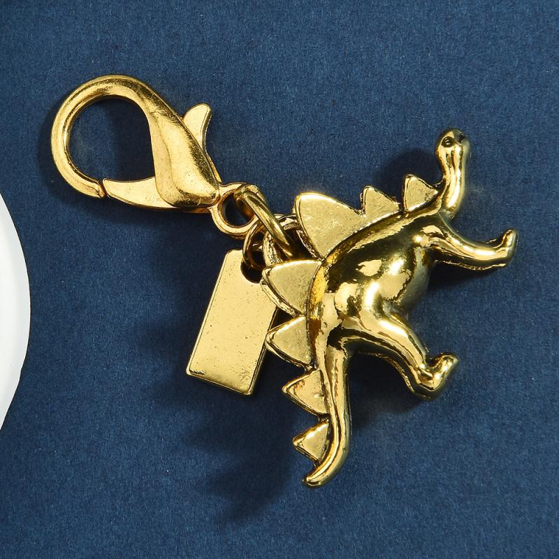 Изысканные брелоки для ключей с динозаврами из цветов высокого класса для женщин Y2K подвеска для сумки брелок для ключей от машины ювелирное украшение подарок декоративные аксессуары