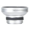 Silver Strong Applicability 37mm 0.25X Super Fisheye Additional Lens for 37mm Caliber Camera Lenses