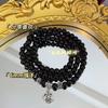 Volcanic Stone Pixiu 18 Seed Panlong Mantra Beaded Bracelet Black Bracelet