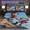 1PC Coraline pattern Bedding Quilt Set Quilt Cover Pillowcase Home Decoration Birthday Gift (1 * duvet cover + 2 * pillowcase, without core)