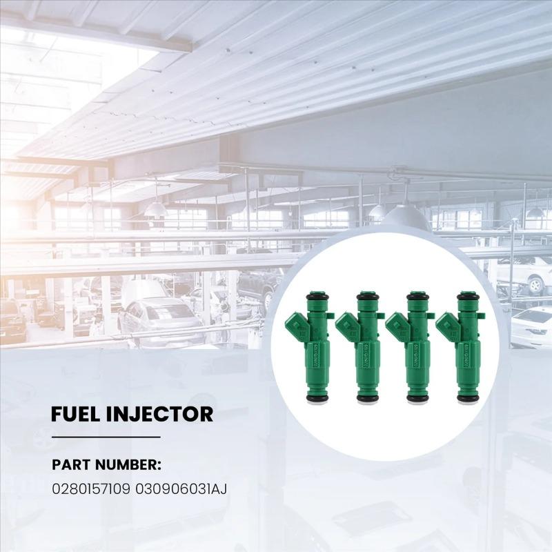 A67F-4Pcs/Lot Fuel Injectors Nozzle for KOMBI 1.4L 8V TOTAL FLEX 2009 0280157109 030906031AJ