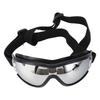 Dog Goggles Wind Proof UV Proof Fog Proof Dog Sunglasses with Adjustable Strap for Outdoor Silver