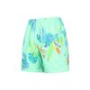 Plant Print Drawstring Mid-Waist Casual Shorts Men Bottoms Emerald-Green FQ0350-349
