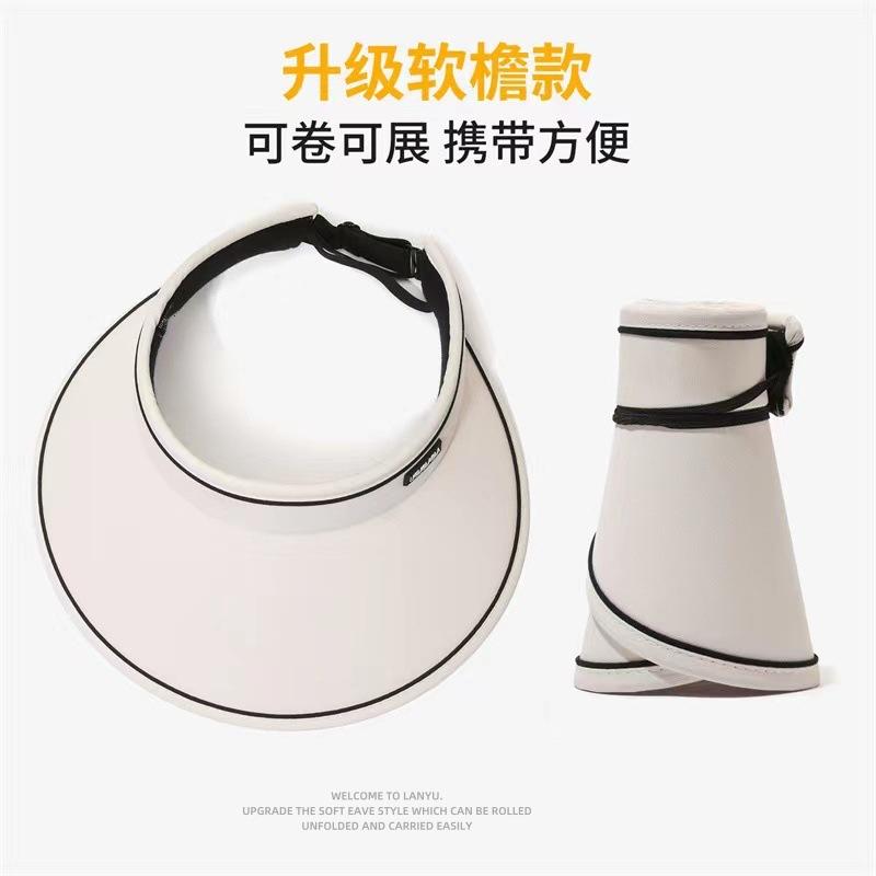 Summer New Women's Sunscreen Visor, Cycling Outdoor Travel, Face Cover, Sun Hat, Fashion Headband, Empty Top Hat
