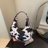 Women'S Bag Fashion Shoulder Bag Texture Pu Armpit Bag Personalized Zebra Pattern Crescent Bag