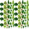 Leiasnow Diorama Forest Tree Model, 110 Trees, Model Trees, Forest, Railway, Architectural Landscape, N Gauge (Tree A, 110 Trees of 11 Species)