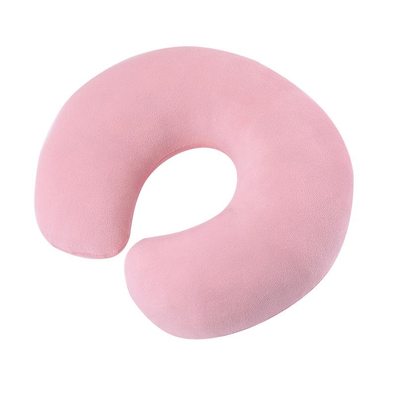 Подушка для путешествий U-образной формы из бархата для поддержки шеи