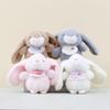 Adorable Plush Rabbit Pendant With Soft Pp Cotton Filling For Cute Bag Decoration