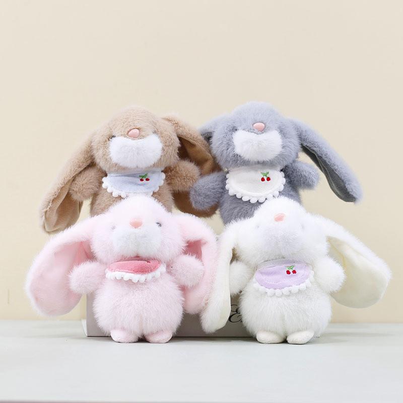Adorable Plush Rabbit Pendant With Soft Pp Cotton Filling For Cute Bag Decoration