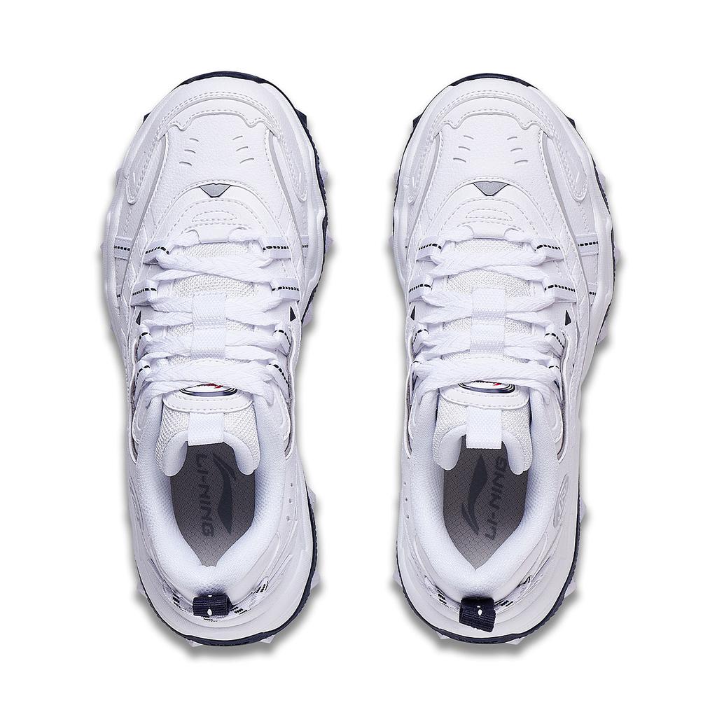 Li-Ning Cat Paw Lite 2 Классические универсальные ретро толстые подошвы с увеличенной высотой отскока нескользящие износостойкие низкие папины туфли женские кроссовки AGCT358-10