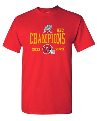Чемпионы Chiefs 2023 Канзас Супербоул LVII Футболка AFC Футболка Унисекс Футболка