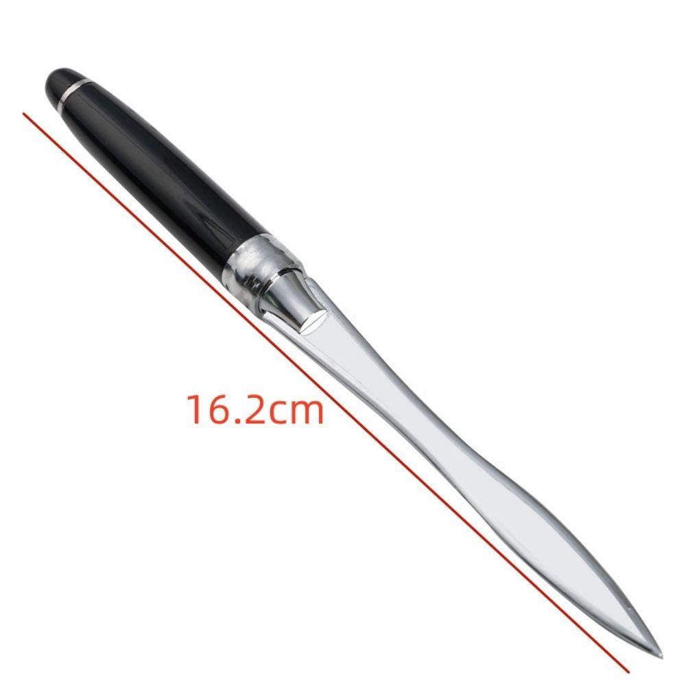 Black Letter Stainless Steel Hand Envelope Mail Opener