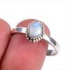 Natural Australian Opal Gemstone 925 Solid Sterling Silver Gift Ring S.10 P4M44