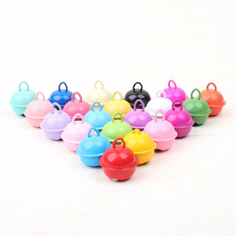 4Pcs Candy Colors Pet Colorful Bell Accessory DIY Keychain Pendants Accessories Metal Bells Pet