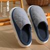 Men's Non-slip Waterproof Cotton Slippers - Warm, Thick-soled Fur Slippers for Home