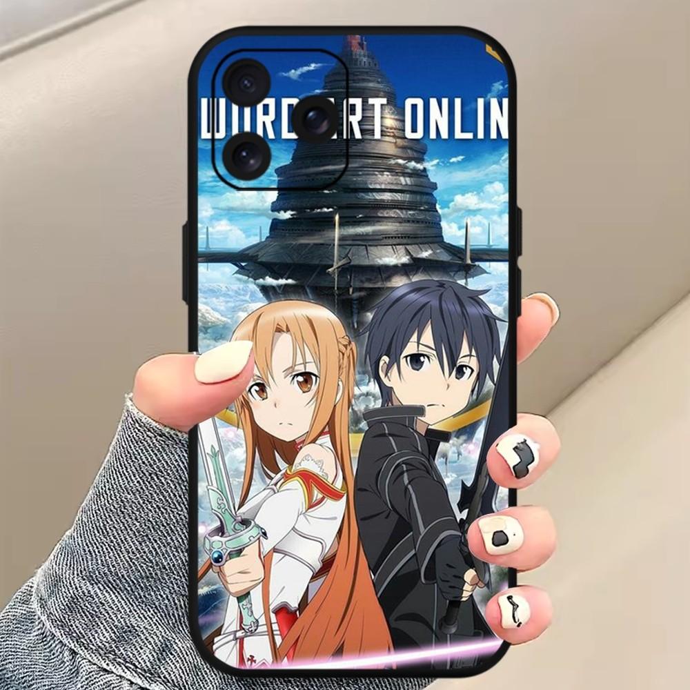 Чехол для телефона Bilibili Sword Art Online в стиле аниме для Xiaomi 10 12 Poco M3 X3 Nfc Redmi 10 11S Lite Ultra 4G 5G черный мягкий чехол