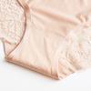 Women Triangle Briefs Underpants Lingerie Lace Breathable Ice Silk Panties Comfortable Solid Color