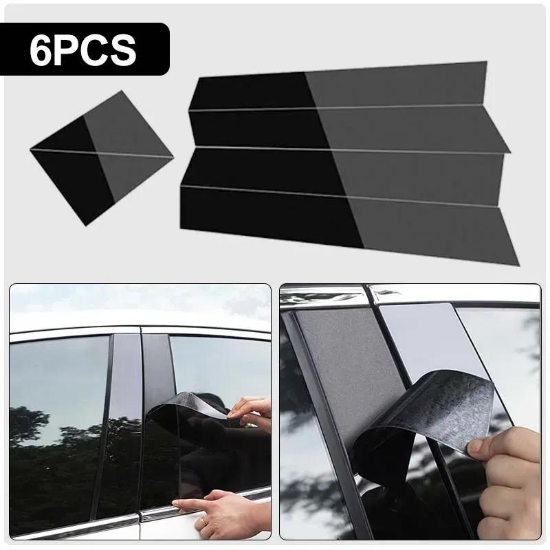 Glossy Black Window Trim Pillar Posts Cover Decal Sticker Car Accessories Fit For Dodge Magnum Chrysler 300/300C 2005-2010