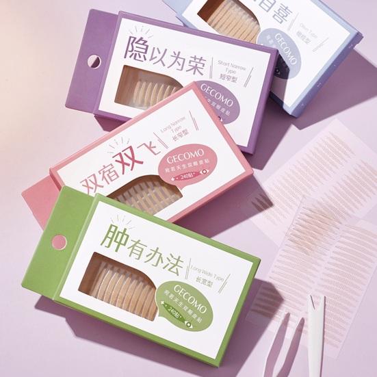 1 коробка Натуральная лента для двойного века Супер липкие долговечные невидимые наклейки для реалистичной подтяжки век Бесклеевой лифтер для век Красота наклейки-полоски