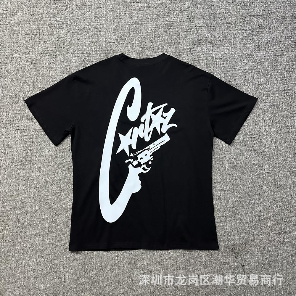 Cross-border Corteiz tide brand Alcatraz summer retro printing men's and women's trend loose casual short-sleeved T-shirt