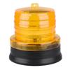 2V Solar Flashing Strobe Beacon Emergency LED Warning Light Car Auto Lamp Yellow