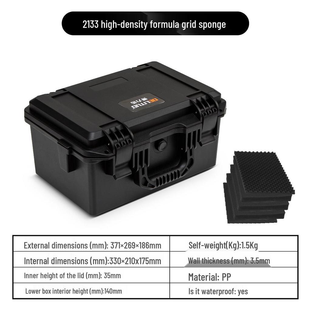 Пластиковый водонепроницаемый ударопрочный защитный бокс для камеры и оборудования