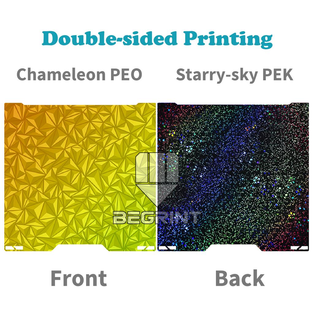 For Bambu Lab A2L H2C Build Plate 335x345mm Fiber Crabon PET Double Sided Spring Steel Sheet Bamboo H2C A2L 3D Printer Bed Film