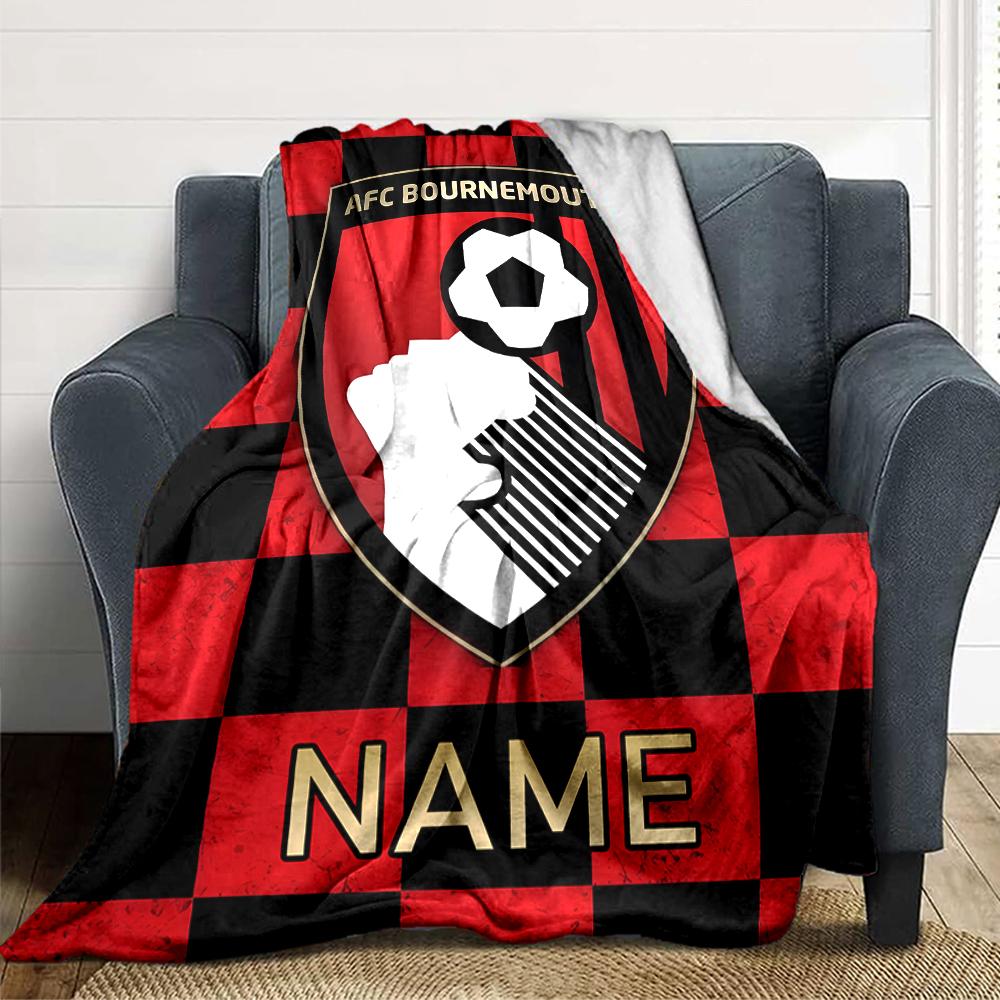 Custom Name "Juventus Jersey" blanket for Couch & Bed, Plush Cozy Fuzzy Blanket Super Soft & Warm Blankets for Fall and Winter. 0908254