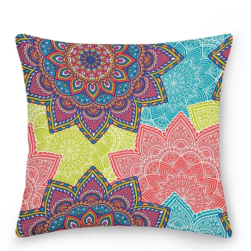 Наволочка Мандала Декор Диван Кровать Декоративная Подушка Чехол Для Автомобиля Стиль Бохо
